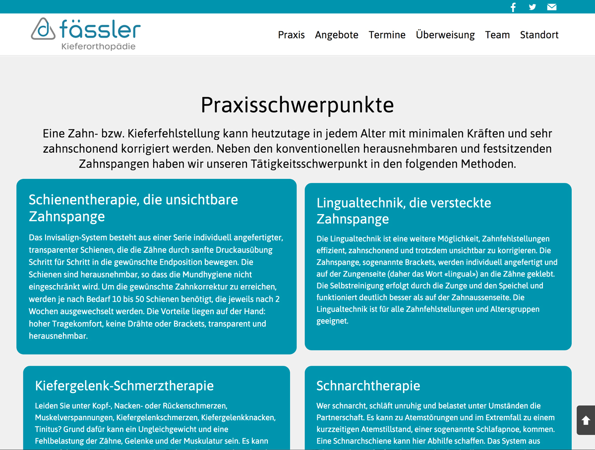 Praxisschwerpunkte F�ssler